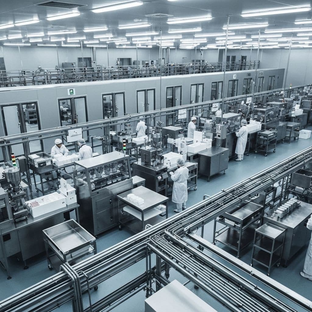 Pharmaceutical manufacturing cleanroom