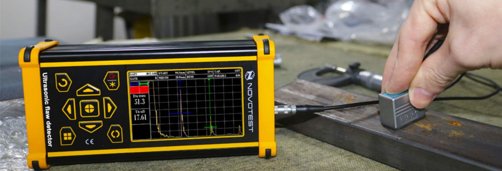 Ultrasonic testing equipment